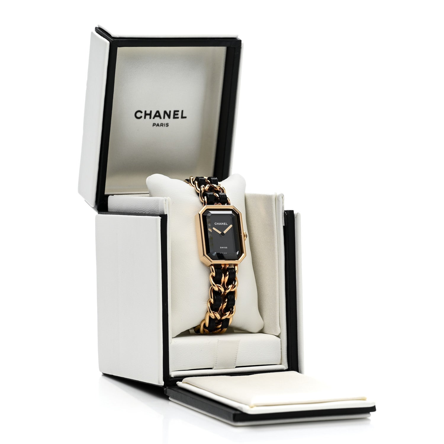 Chanel Stainless Steel Lambskin 20mm Chain Premiere Quartz Watch Gold 5 of 5