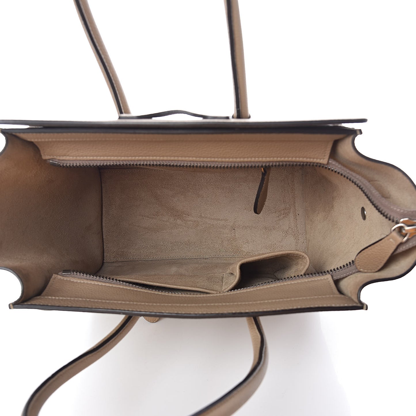 Drummed Calfskin Micro Luggage Dune