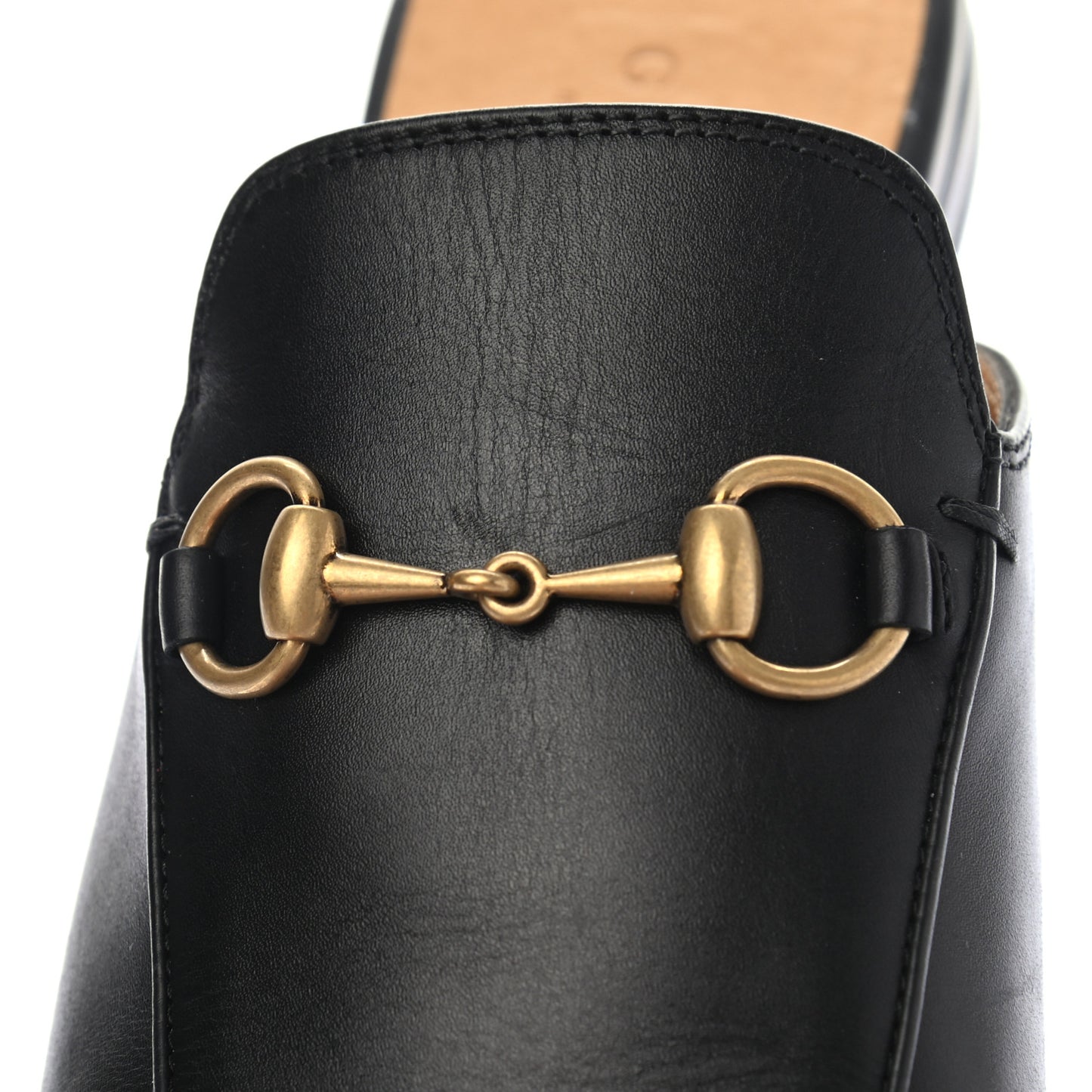 Calfskin Womens Princetown Slippers 36 Black
