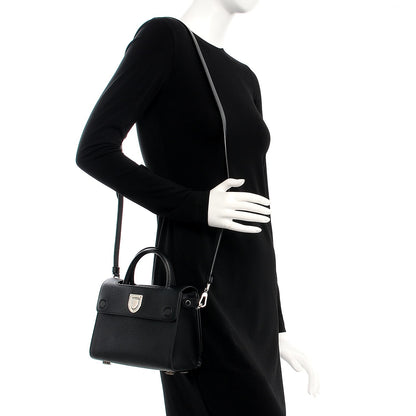 Christian Dior Grained Calfskin Mini Diorever Flap Black 2 of 7