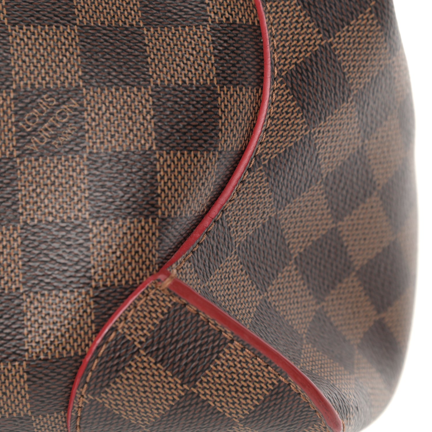 Louis Vuitton Damier Ebene Caissa Hobo Cherry 18 of 18