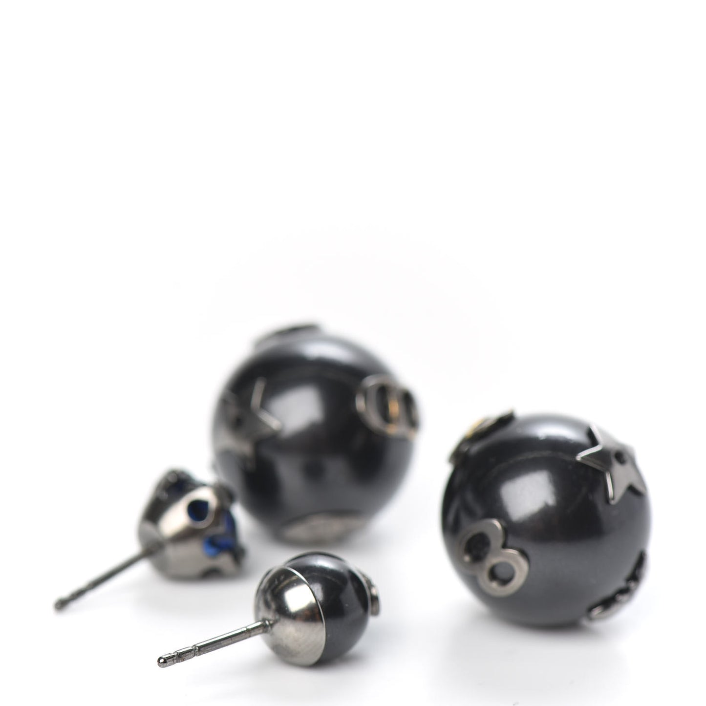 Mise En Dior Tribal Bee Earrings Black