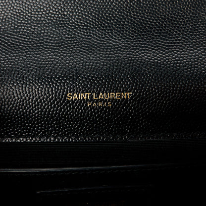 Saint Laurent Grain De Poudre Small Classic Monogram Kate Tassel Satchel Black 6 of 11