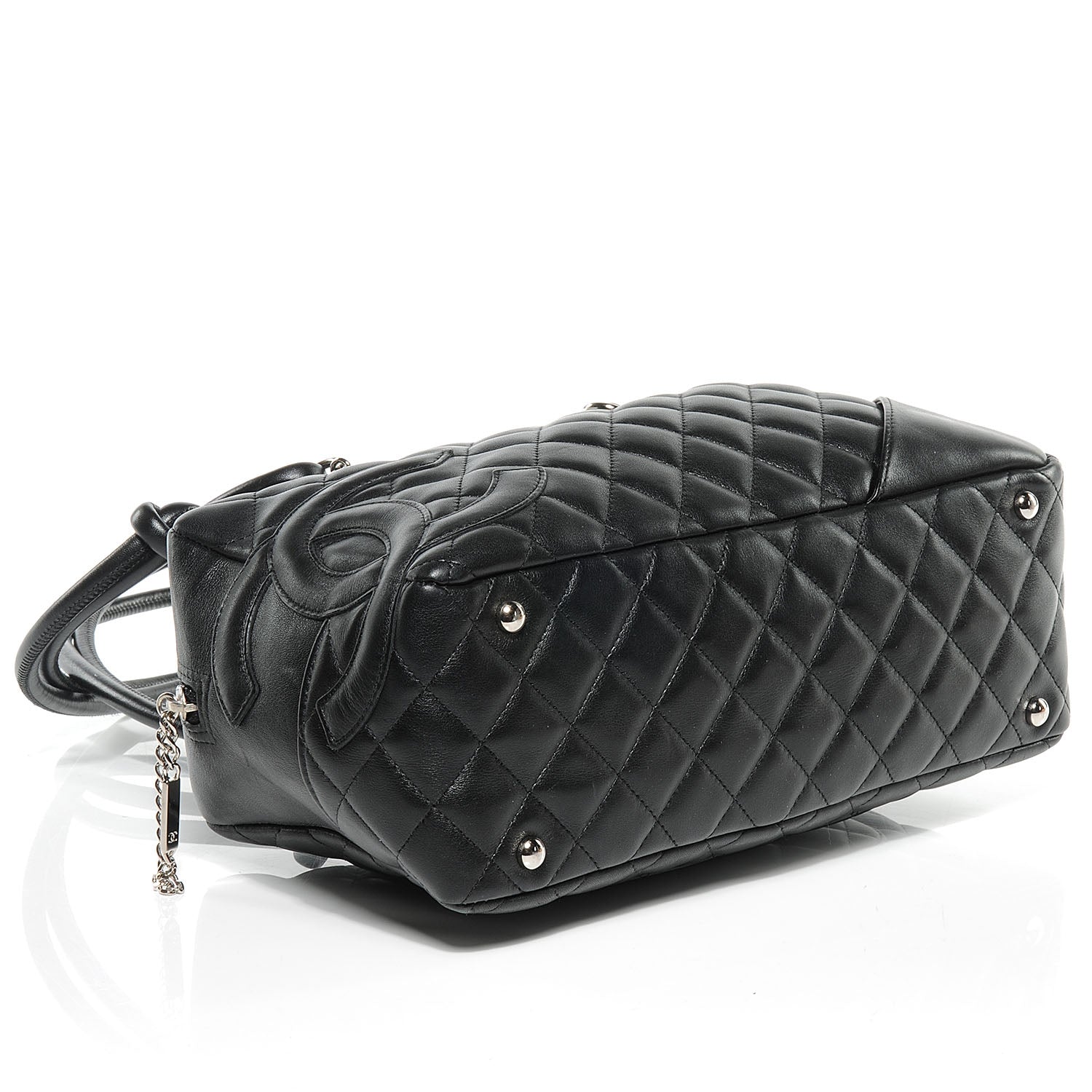 Chanel Calfskin Quilted Large Cambon Bowler Black 4 of 7