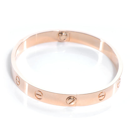 Cartier 18k Pink Gold Love Bracelet Size 17 3 of 5