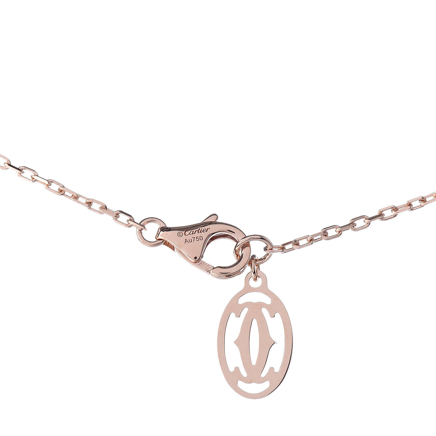 Cartier 18K Pink Gold Diamond SM D'Amour Pendant Necklace 5 of 6