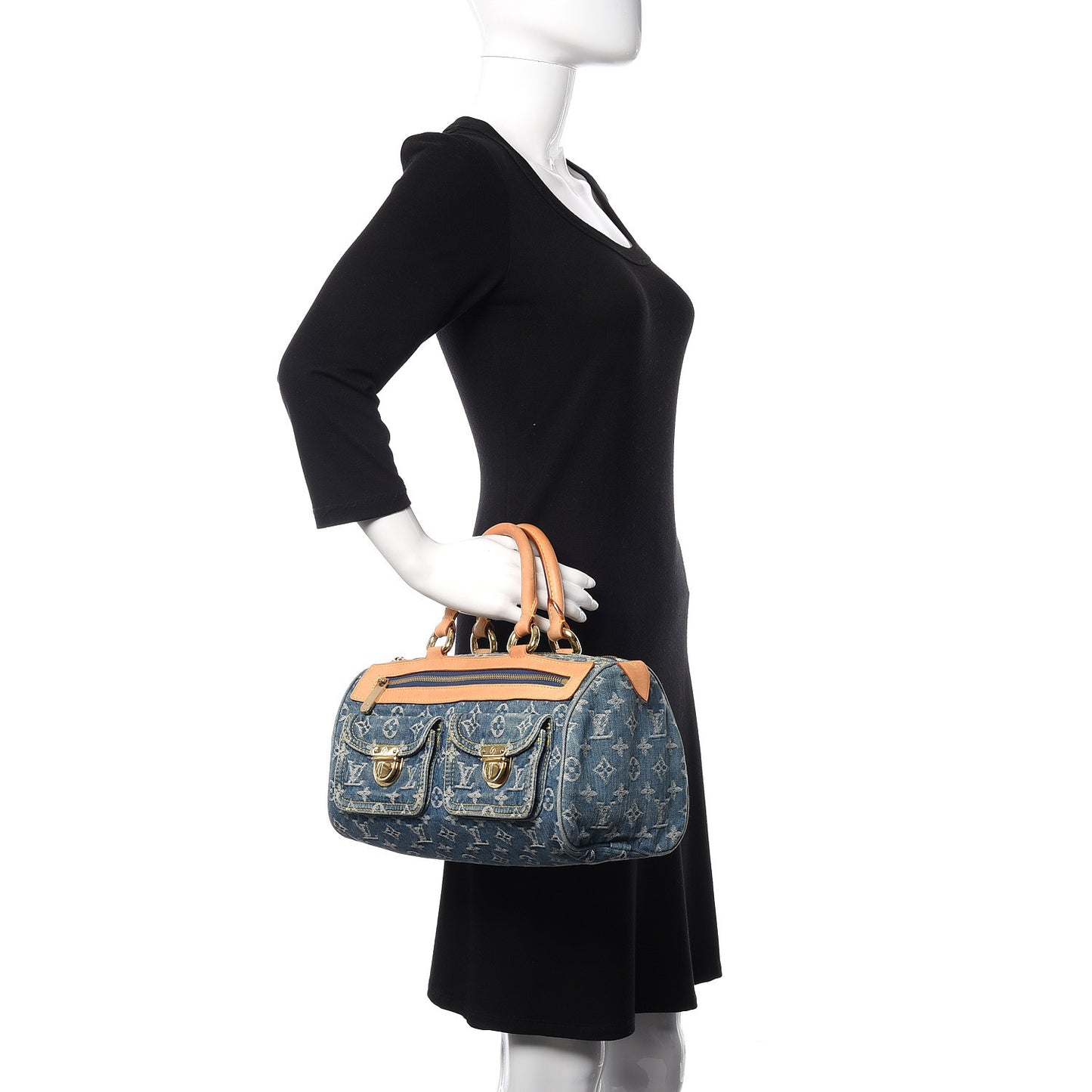 Monogram Denim Neo Speedy Blue