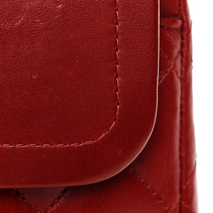 Chanel Lambskin Quilted Medium Double Flap Red 12 of 14