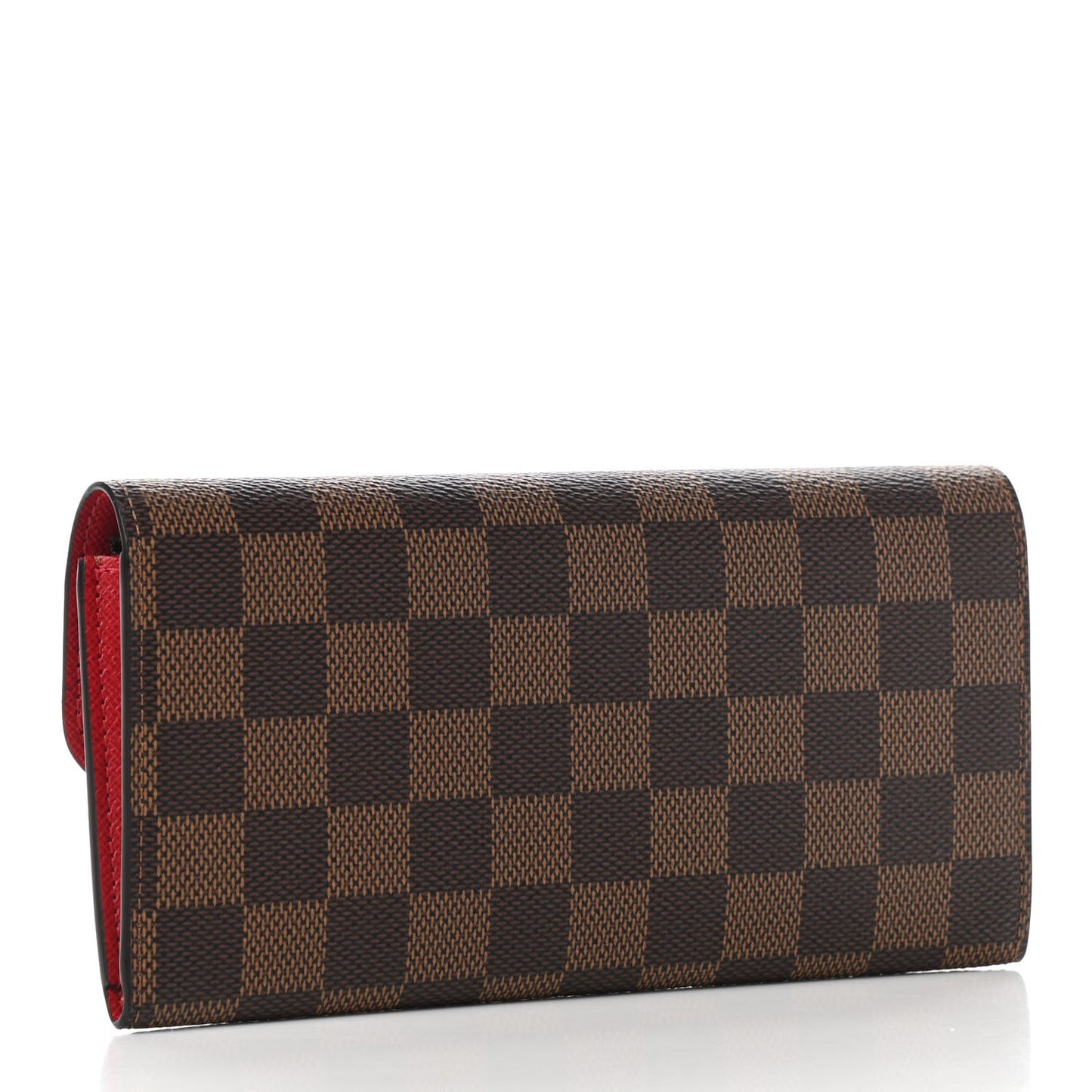 Damier Ebene Emilie Wallet Red