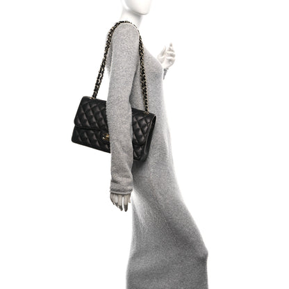 Chanel Caviar Quilted Jumbo Double Flap Black 2 of 12