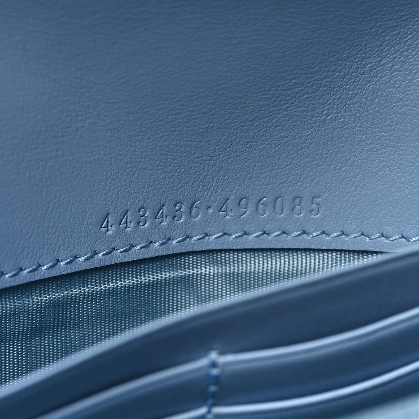 Calfskin Matelasse GG Marmont Continental Wallet Porcelain Light Blue