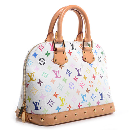Louis Vuitton Monogram Multicolor Alma White 3 of 7