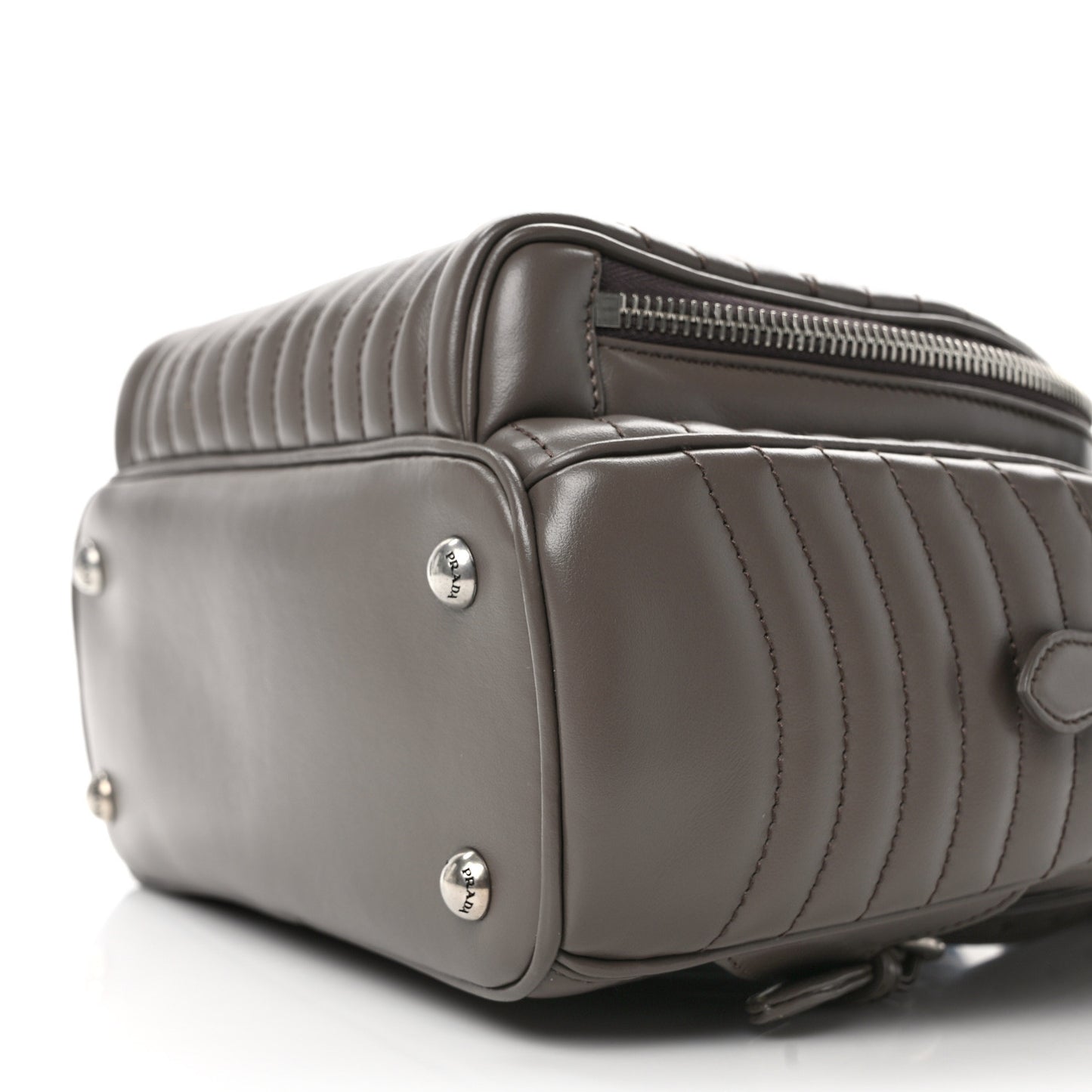 Soft Calfskin Impunture Diagramme Day Backpack Bambu