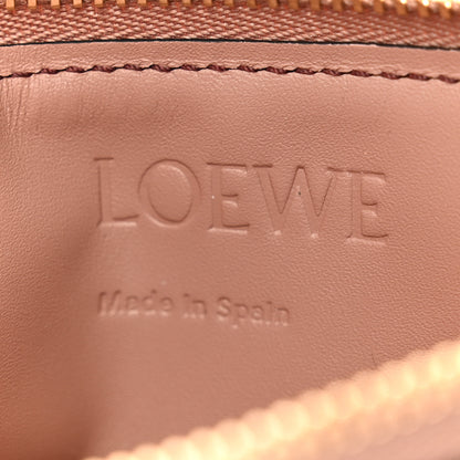 Loewe Calfskin Puzzle Colorblock Coin Card Holder Dark Blush Dark Rust 6 of 7