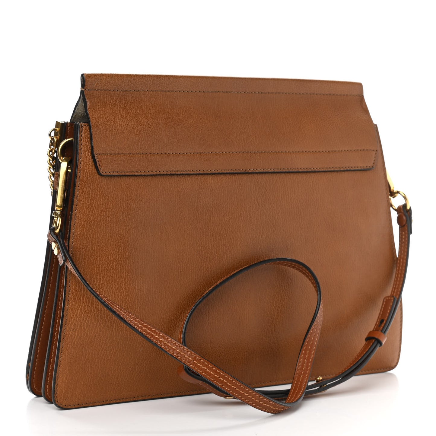 Goatskin Medium Faye Shoulder Bag Caramel