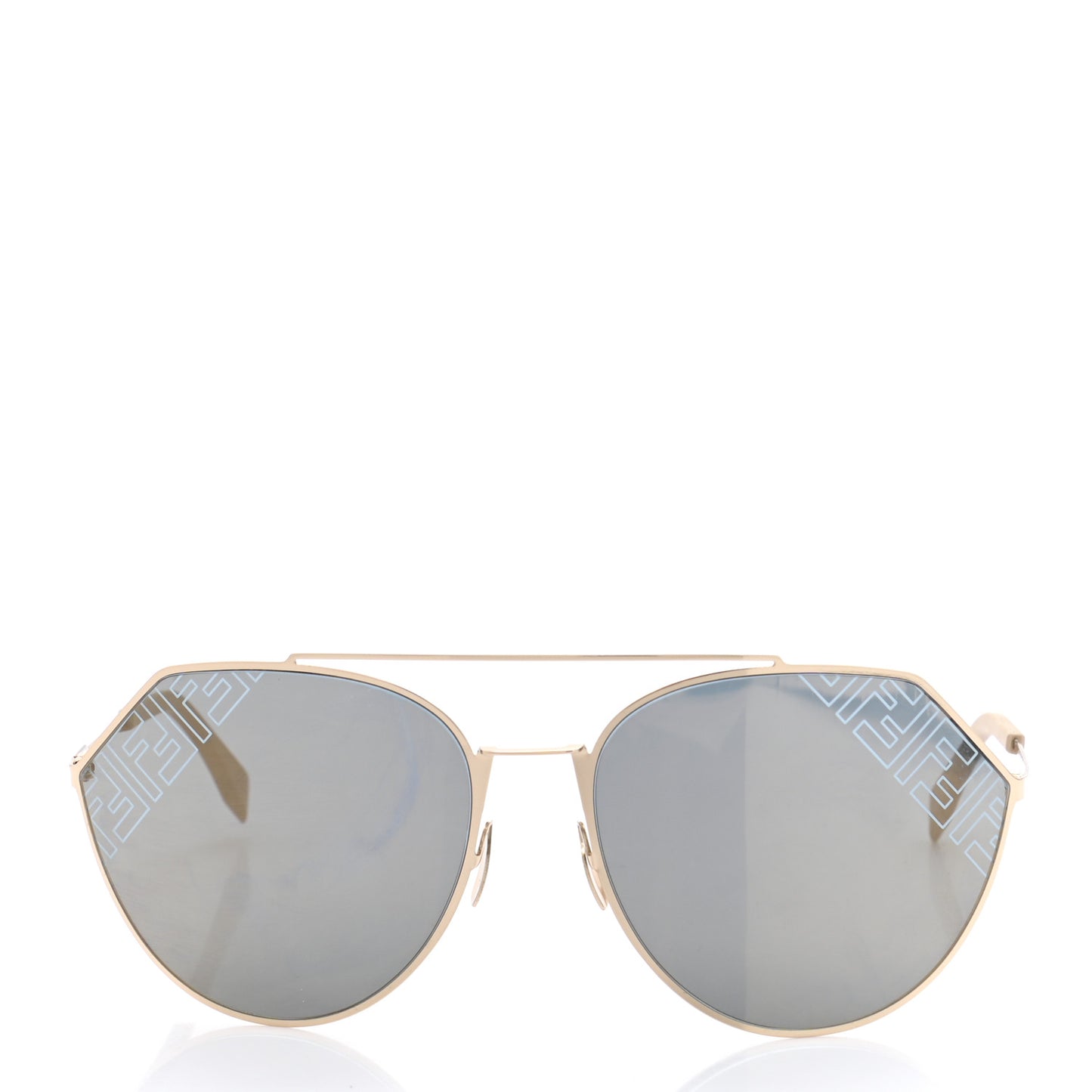 Metal Eyeline Aviator Sunglasses FF M0074/S Gold