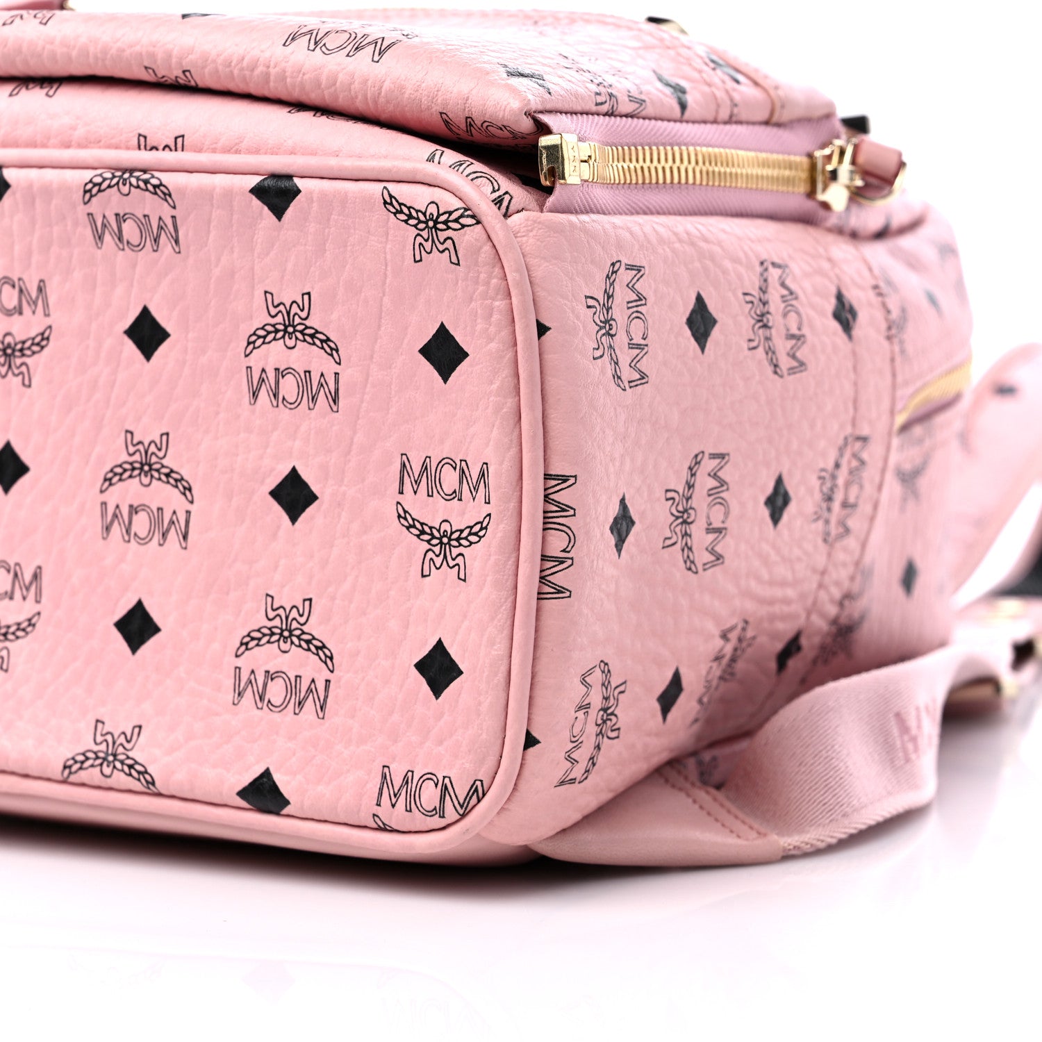 MCM Visetos Studded Small Dual Stark Backpack Light Pink 8 of 8