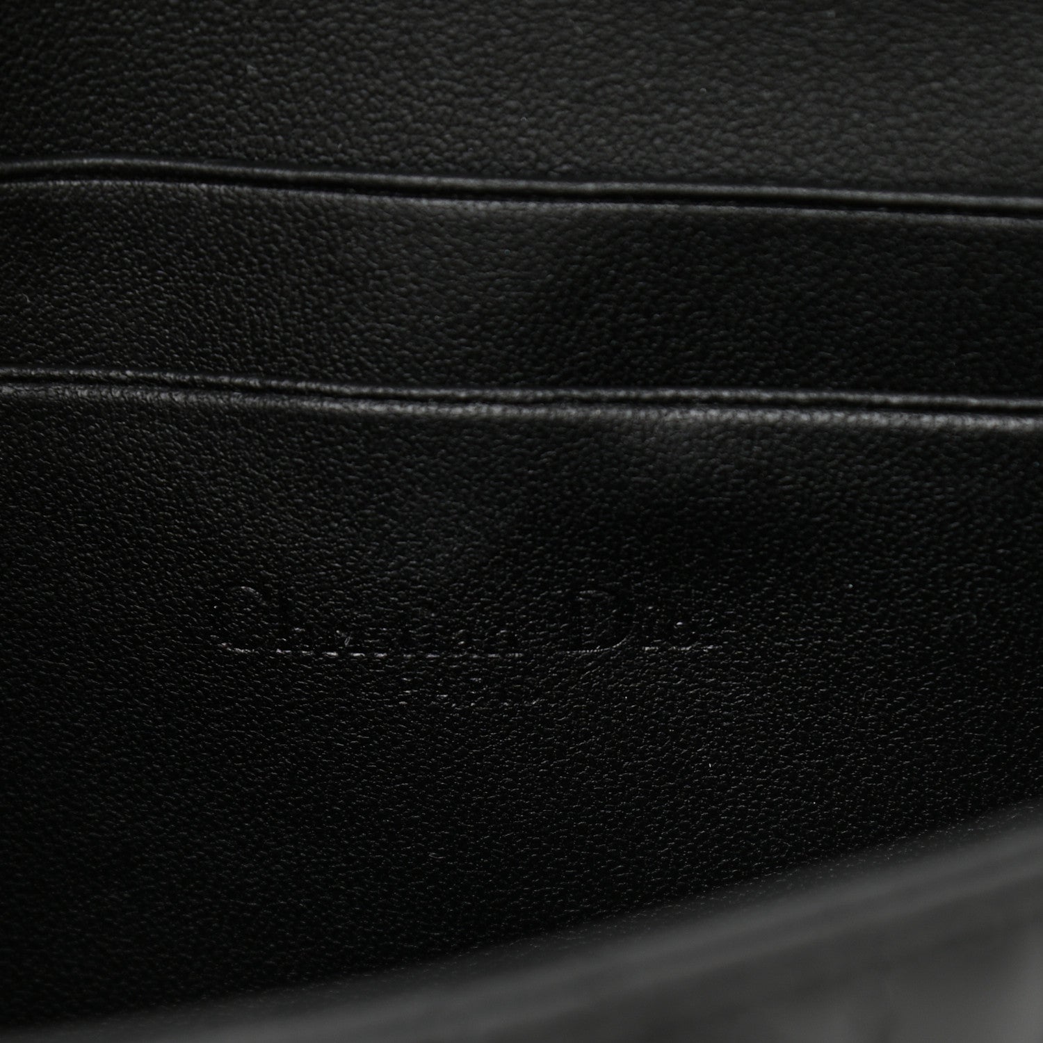 Christian Dior Lambskin Cannage Dior Talk Phone Pouch Black 6 of 10
