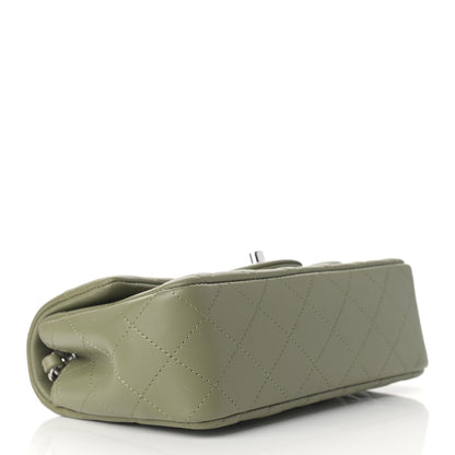 Chanel Lambskin Quilted Mini Rectangular Flap Green 4 of 9