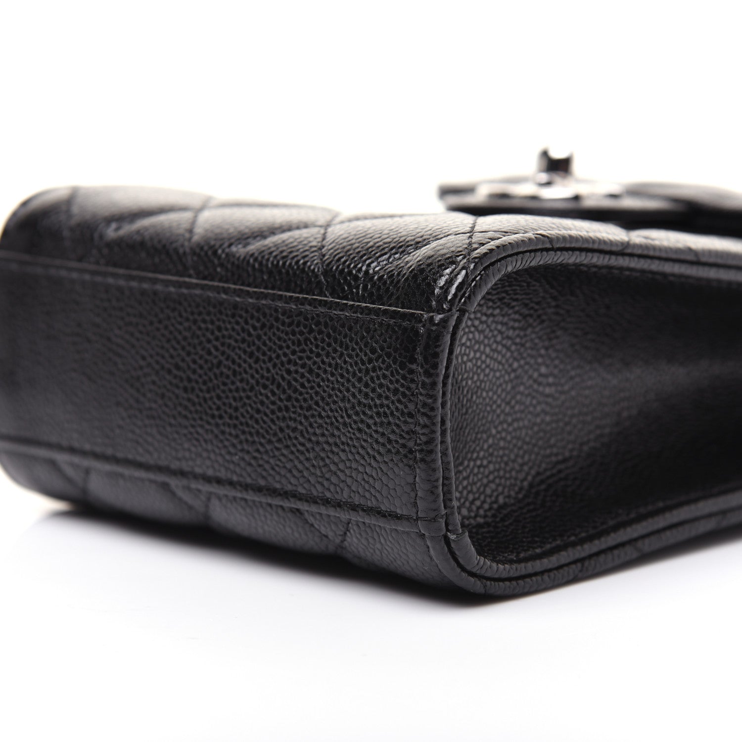 Chanel Caviar Quilted Classic Phone Holder Black 7 of 14