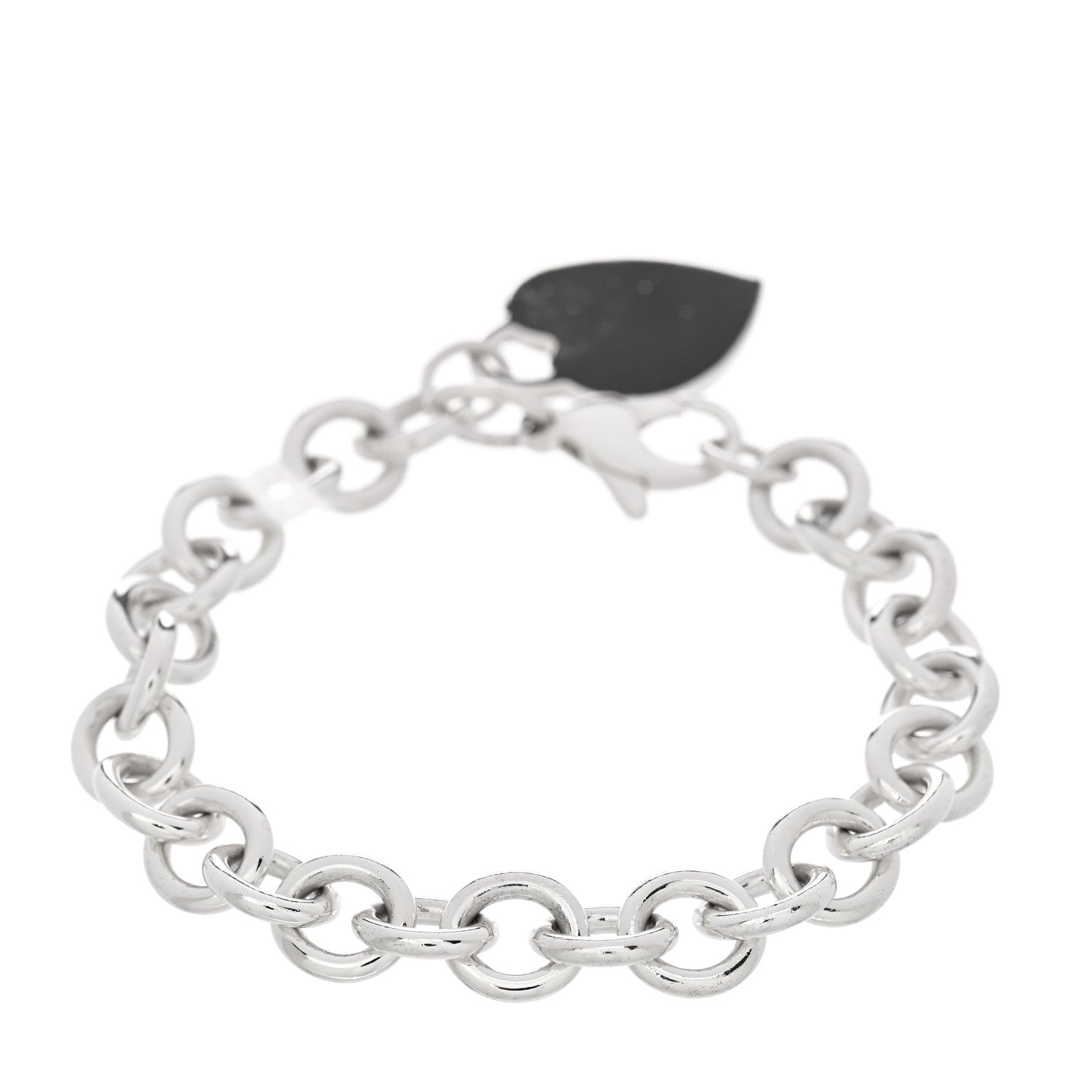Tiffany Sterling Silver Heart Tag Charm Bracelet 2 of 3