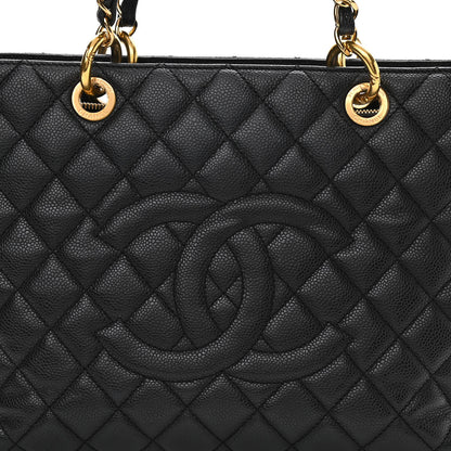 Chanel Caviar Quilted Grand Shopping Tote GST Black 8 of 11