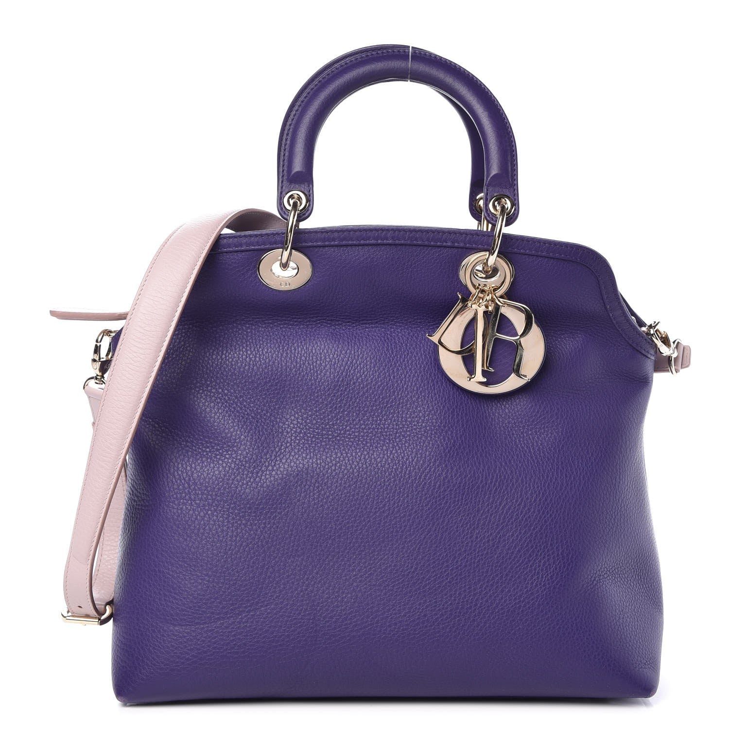 Christian Dior Calfskin Granville Tote Purple 1 of 13