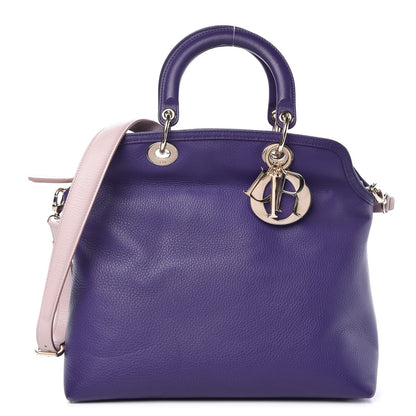 Christian Dior Calfskin Granville Tote Purple 1 of 13