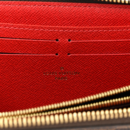 Louis Vuitton Damier Ebene Clemence Wallet Cherry 6 of 7