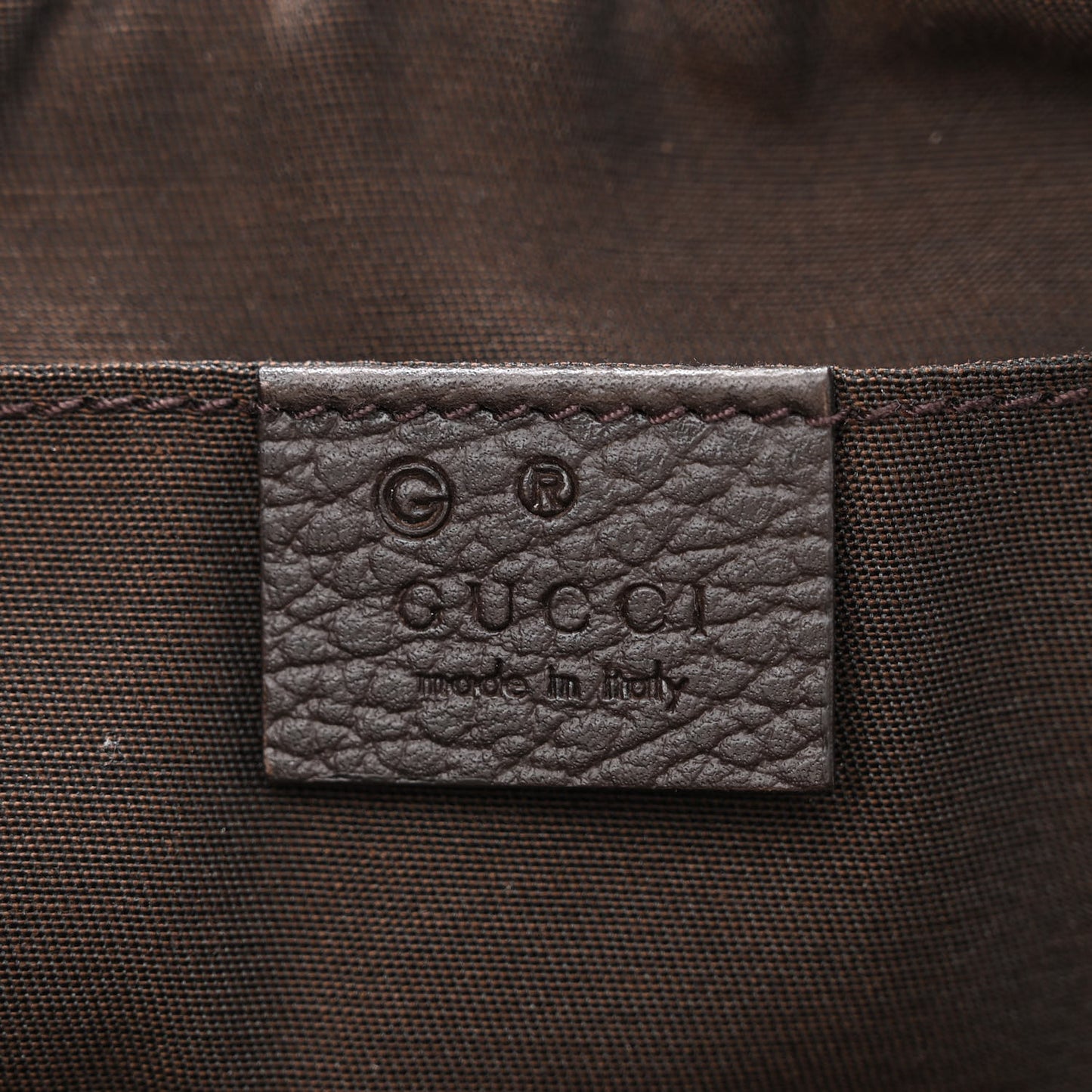 Monogram Dollar Calfskin Belt Bag Beige Ebony Testa di Moro Marrone Scuro