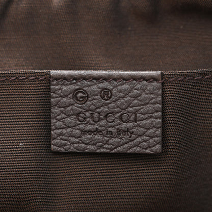 Gucci Monogram Dollar Calfskin Belt Bag Beige Ebony Testa di Moro Marrone Scuro 6 of 11