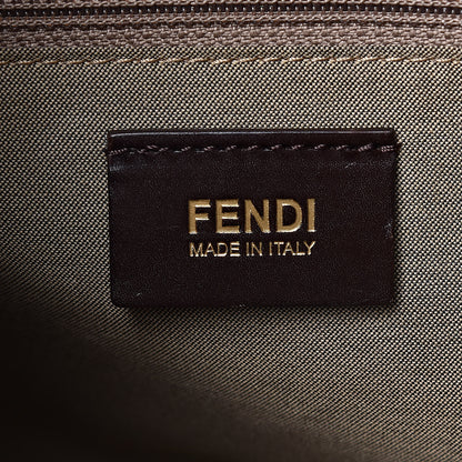 Fendi Zucchino Spalmati Vitello Chiusura Shoulder Bag Vacchetta Camelia 6 of 14
