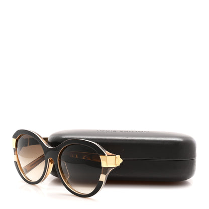 Louis Vuitton Acetate Petit Soupcon Cat Eye Sunglasses Z0487E Black 7 of 7