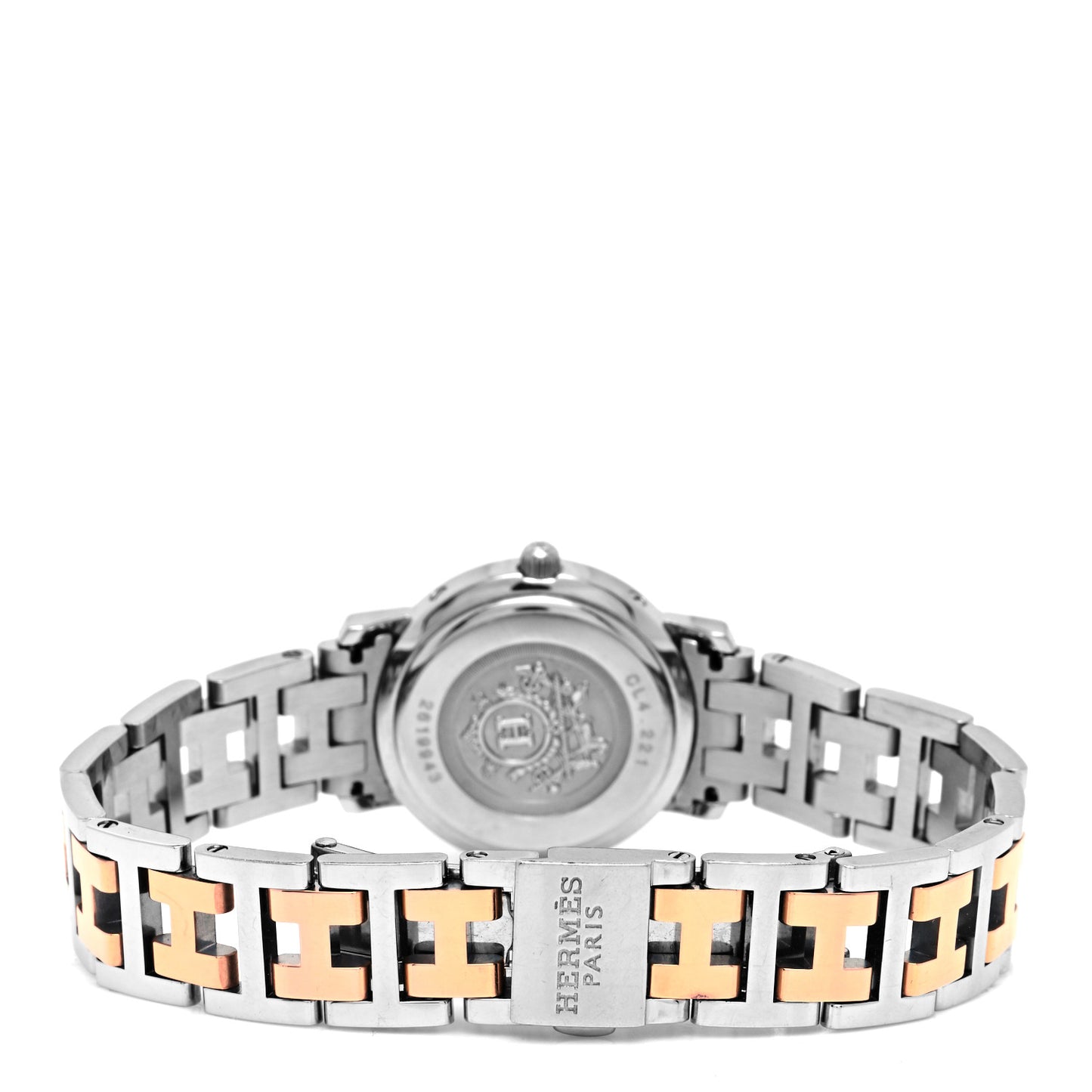Stainless Steel Mother of Pearl 24mm Clipper Quartz Watch Rose Gold