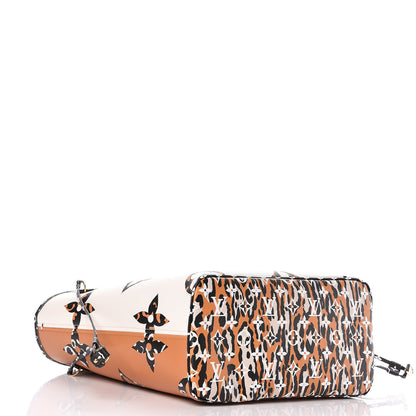 Louis Vuitton Monogram Giant Jungle Neverfull MM Ivory 5 of 10