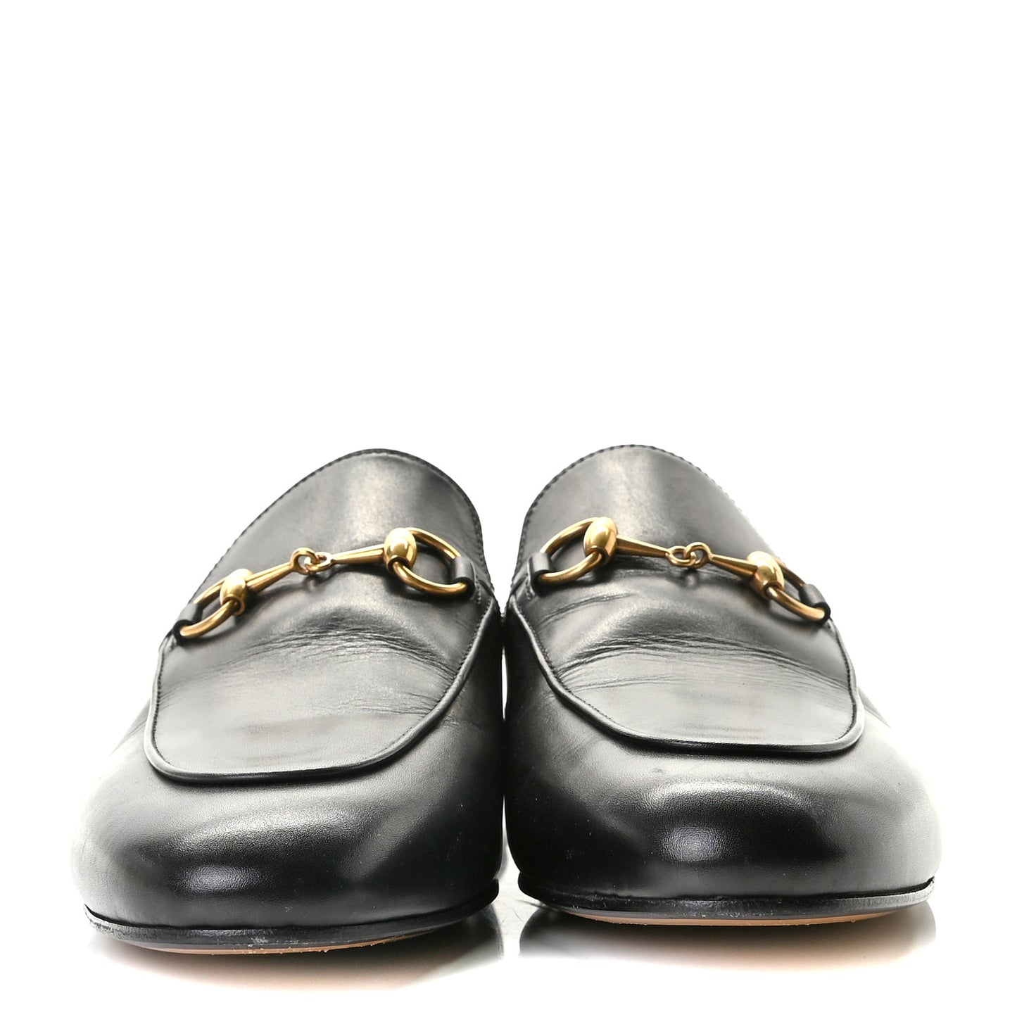 Calfskin Womens Princetown Slippers 36.5 Black