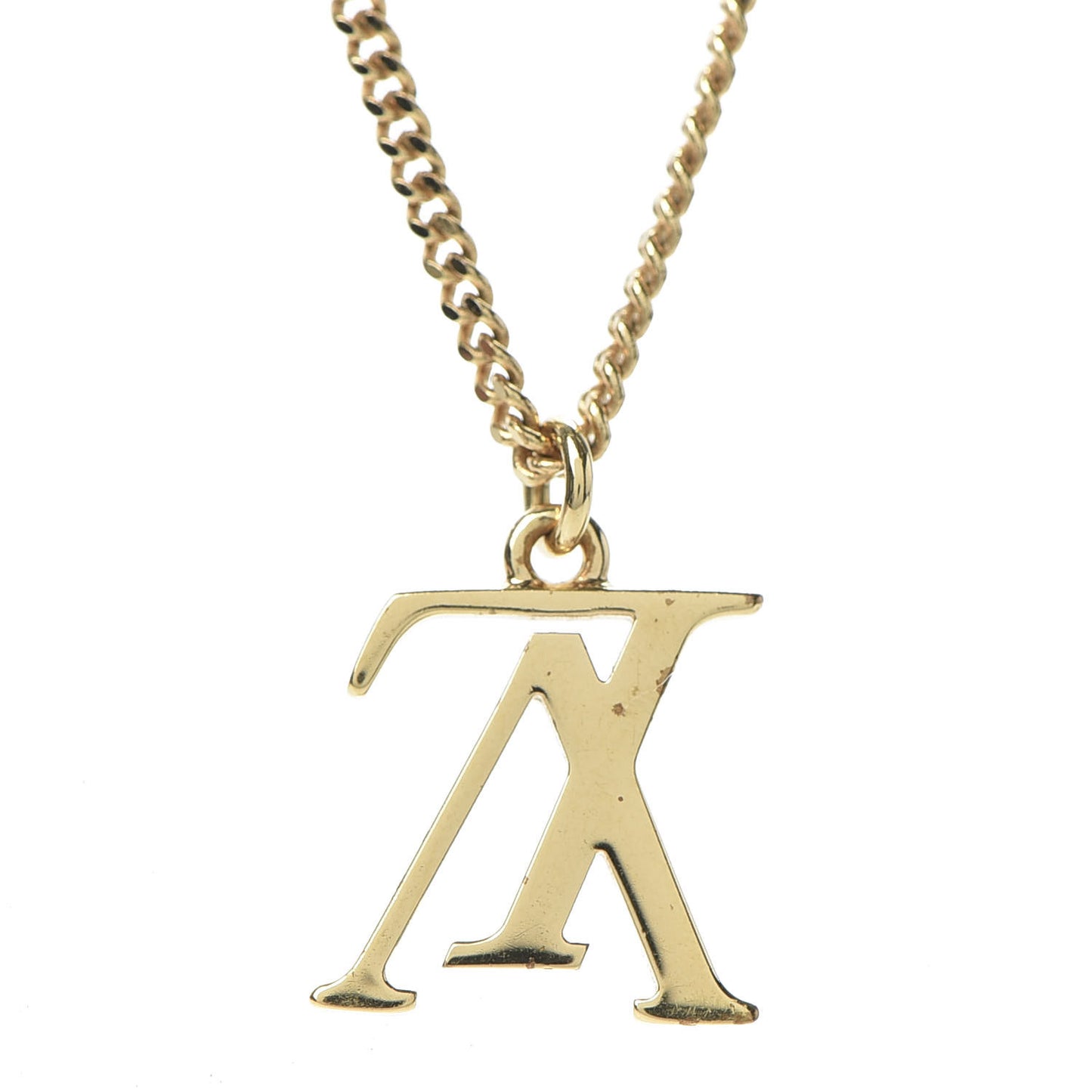 LV Upside Down Necklace Gold
