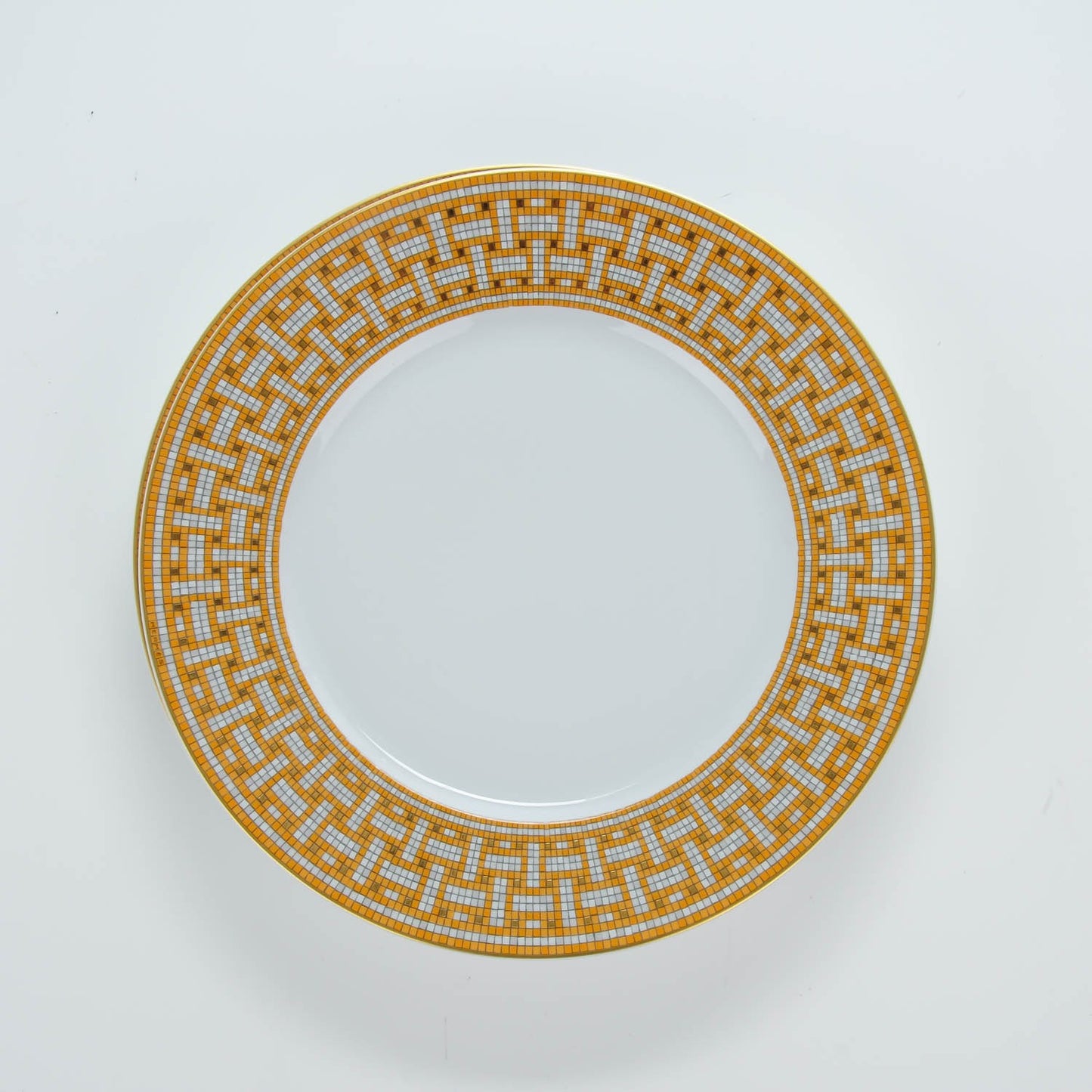 Porcelain Mosaique Au 24 Gold Dinner Plate Set of 2