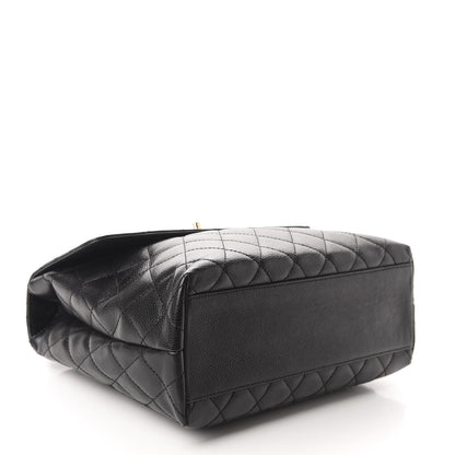 Chanel Caviar Quilted Jumbo Kelly Flap Black 4 of 13
