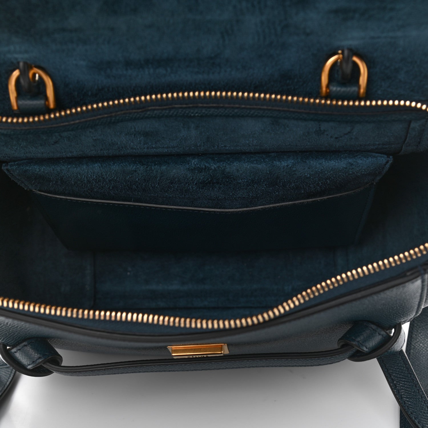 Celine Baby Grained Calfskin Micro Belt Bag Abyss Blue 5 of 10
