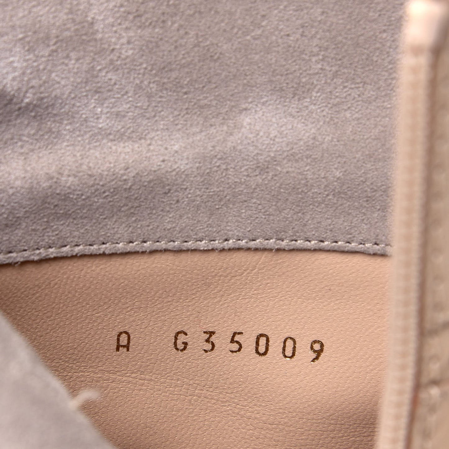 Calfskin Cap Toe Chain Short Boots 37 Beige