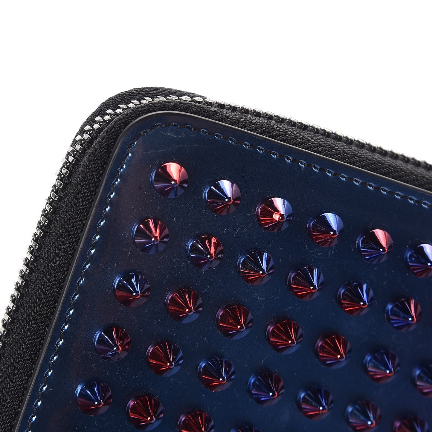 Patent Scarabe Spikes Panettone Zip Around Wallet Rose Digitale