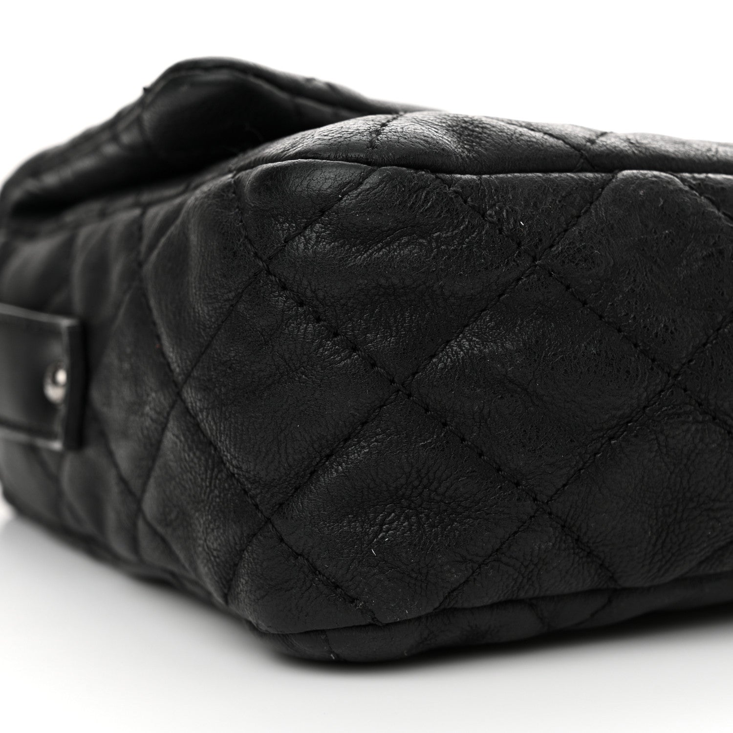 Chanel Calfskin Quilted Jumbo Easy Reissue Messenger Flap Black 9 of 12