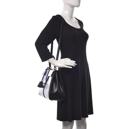 Celine Satinated Calfskin Medium 16 Top Handle Bag Black 3 of 10