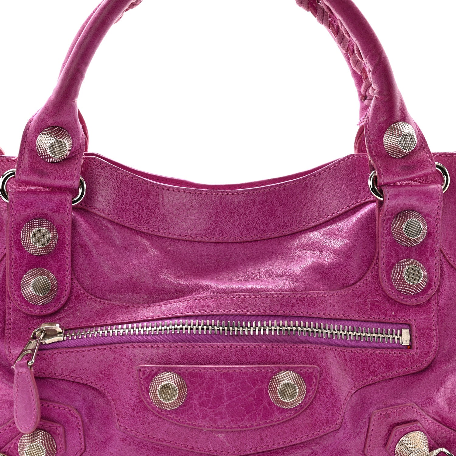Balenciaga Agneau Giant 21 Silver Hardware City Cyclamen Fucsia 9 of 15