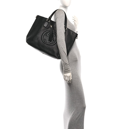 Gucci Cellarius Calfskin Large Soho Working Tote Black 2 of 10