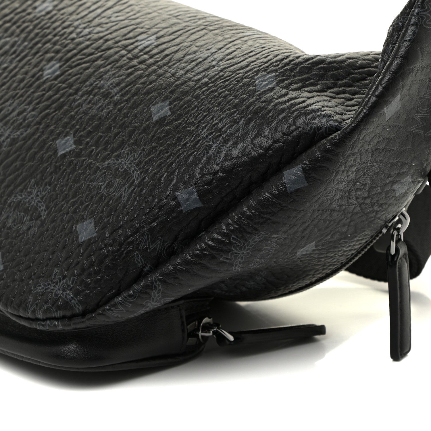 MCM Visetos Medium Belt Bag Black 10 of 10