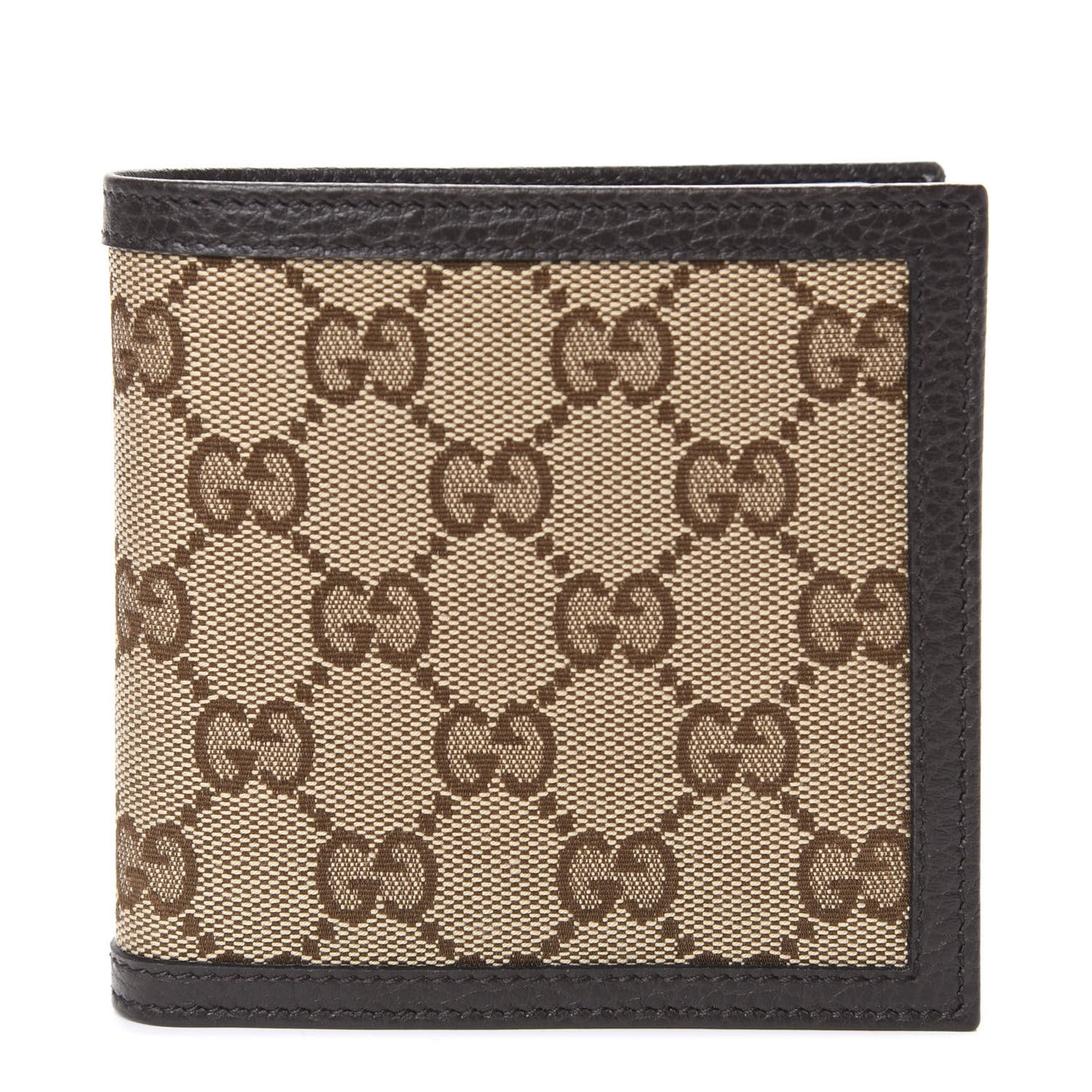 Monogram Bi-Fold Wallet Dark Brown