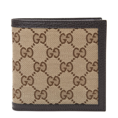 Gucci Monogram Bi-Fold Wallet Dark Brown 1 of 7