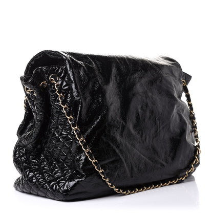 Chanel Vinyl XXL Rock and Chain Flap Black 3 of 10